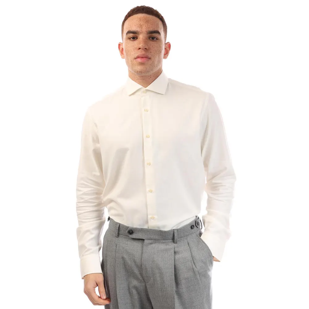 Boss Men's H Joe Spread Long Sleeve Oxford Shirt