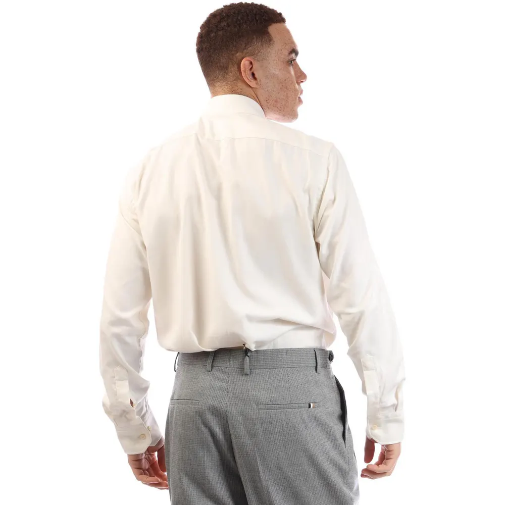 Boss Men's H Joe Spread Long Sleeve Oxford Shirt detail 3