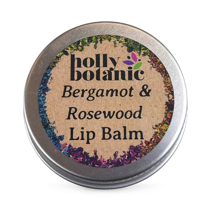 Holly Botanic Natural Lip Balm | Bergamot & Rosewood | 14g detail 2
