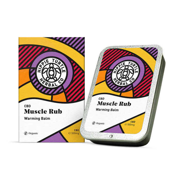 Hippie Turtle Herbal Co Warming CBD Muscle Rub 500mg (40g) 40g
