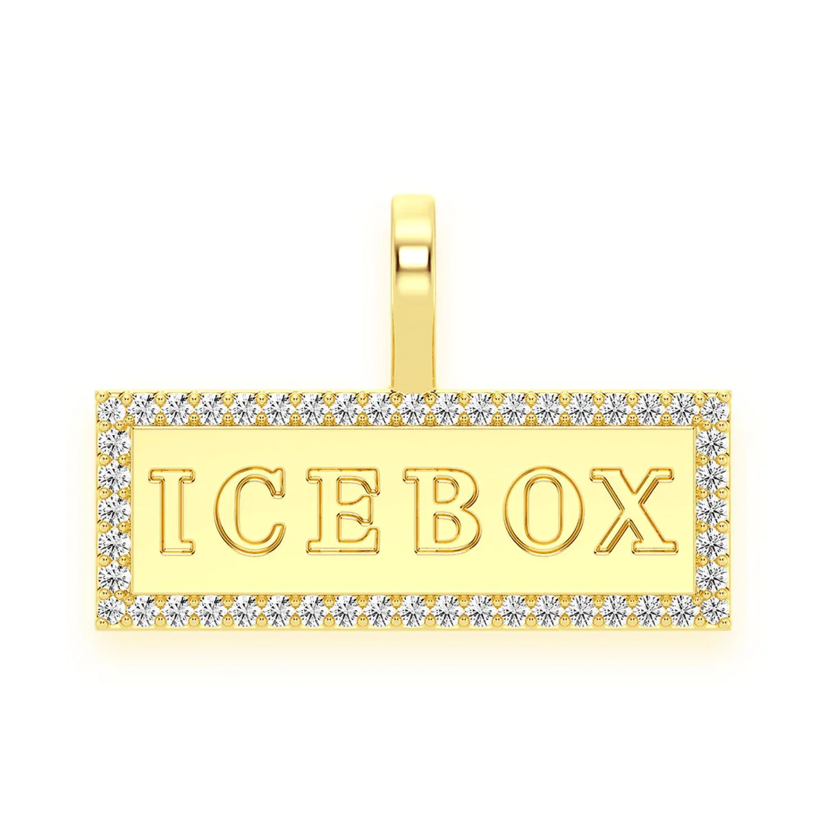 For Him Large For Him Diamond Pendant in Yellow Gold / Natural Diamond – Pendant