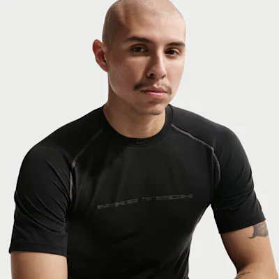 Nike Tech Men's Dri-FIT Short-Sleeve Top - Black/Anthracite/Black