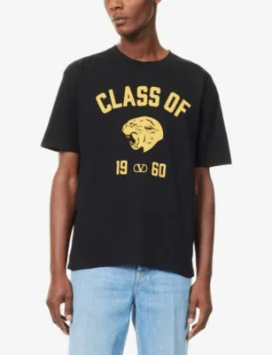 VALENTINO GARAVANI Panther Graphic-Print Cotton-Jersey T-Shirt detail 3