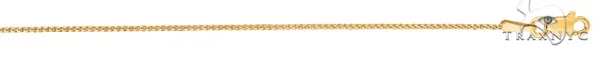 JALGAS - ROYAL CHAIN GROUP 14k Yellow Gold Shiny Round Diamond Cut Wheat Chain 1.0mm 38171 in 20 Inches – Chain