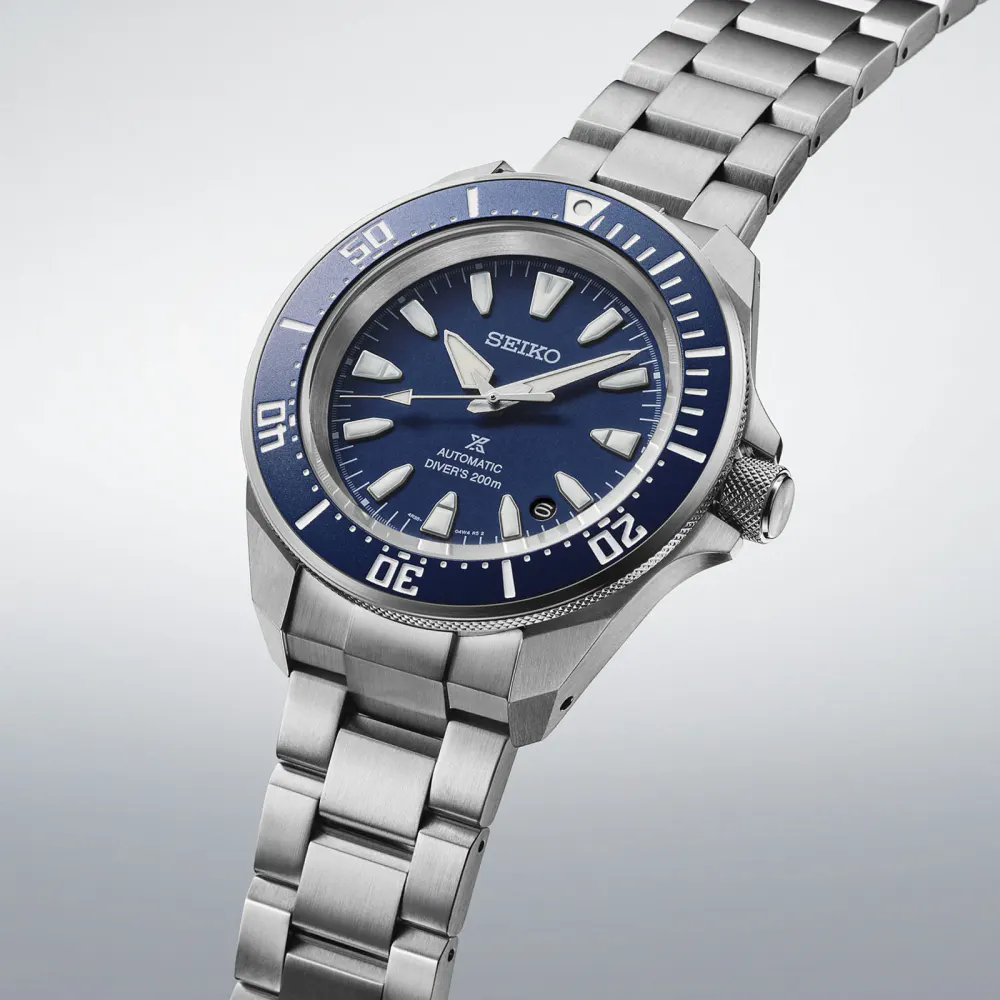 Seiko Prospex Prospex 4R Compact Mechanical Diver's 41.7mm Mens Watch Cobalt Blue detail 2