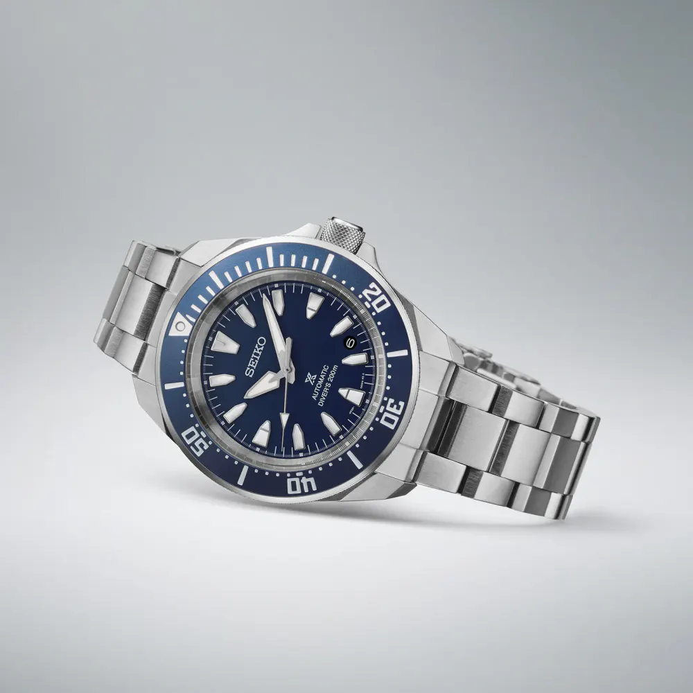 Seiko Prospex Prospex 4R Compact Mechanical Diver's 41.7mm Mens Watch Cobalt Blue detail 3