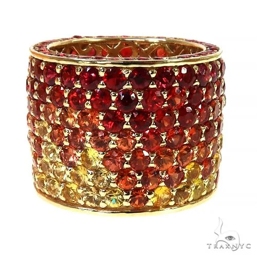 PIA - For Him GEMSTONES Fire Sapphire Eternity Ring 68342 in Rose / 8 – Ring