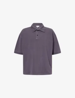 AGOLDE Curren Short-Sleeve Cotton Polo Shirt