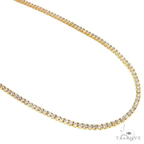 AHMED - MOON JEWELRY 7 Pointer Parcel Diamond Tennis Chain 66911 in Rose – Chain