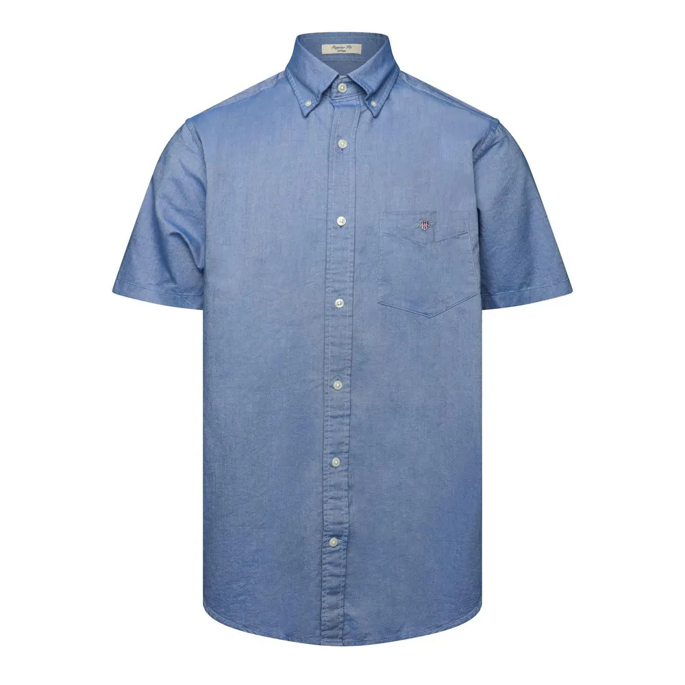 Gant Gant Reg Oxford Ss Shirt Milky Matcha L