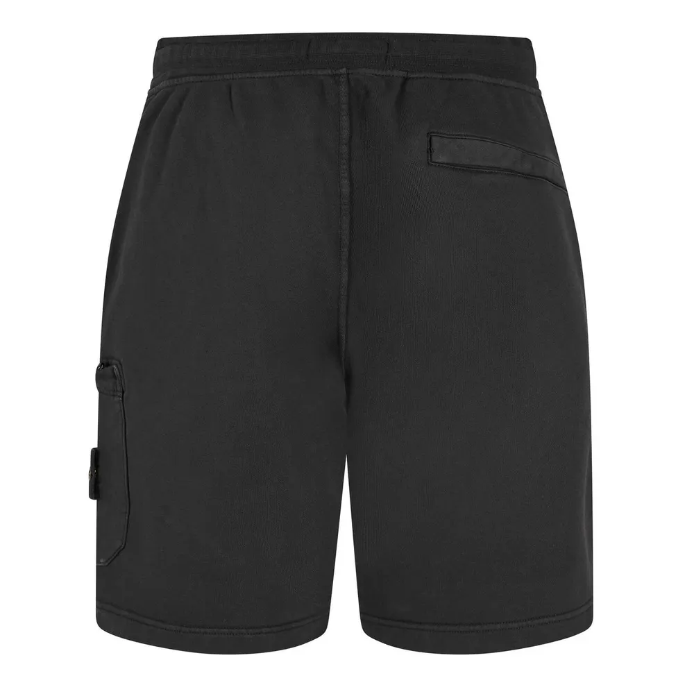 Stone Island Men's Fleece Jogger Shorts detail 2