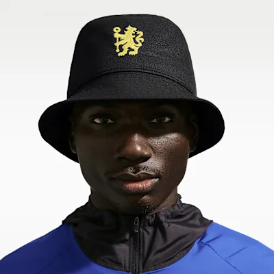 Nike Chelsea 25/26 Nike Apex Bucket Hat - Black/Vibrant Yellow
