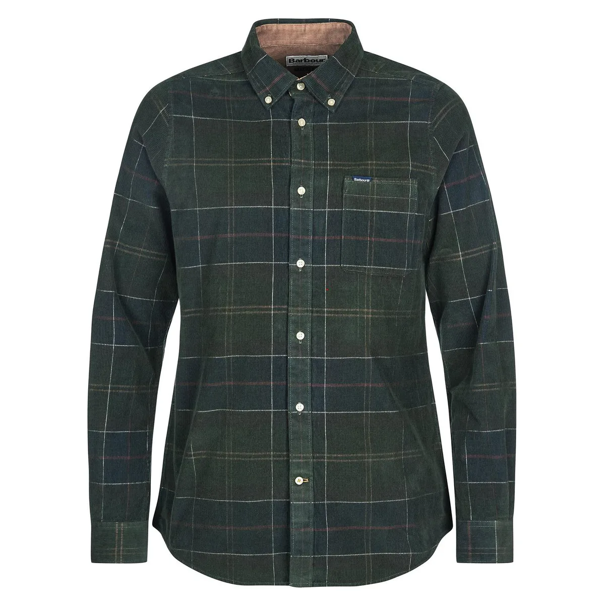 Barbour Men's Blair Tartan Cotton Long-Sleeve Tailored-Fit Corduroy Shirt