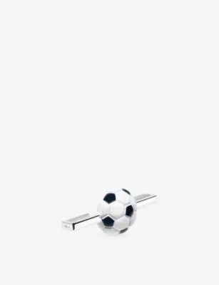 POUBEL Football Whoop Sterling-Silver and Enamel Charm detail 3