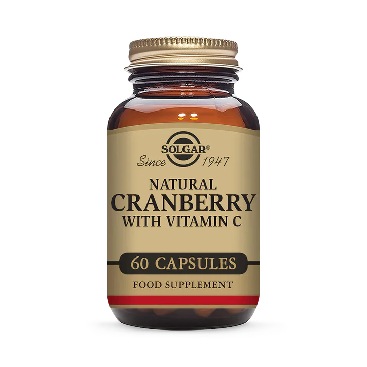 Solgar Natural Cranberry with Vitamin C 60 Vegi Capsules