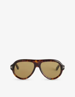 TOM FORD FT1225 Icon Pilot-Frame Acetate Sunglasses