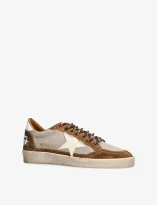 GOLDEN GOOSE Ballstar 15845 Wool-Leather Blend Trainers - EUR 42 / 8 UK MEN in BEIGE COMB, additional product view 3