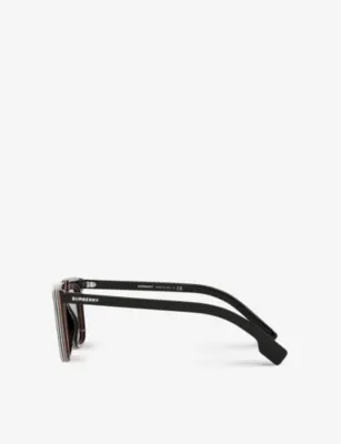 BURBERRY BE4337 rectangle-frame acetate sunglasses detail 3