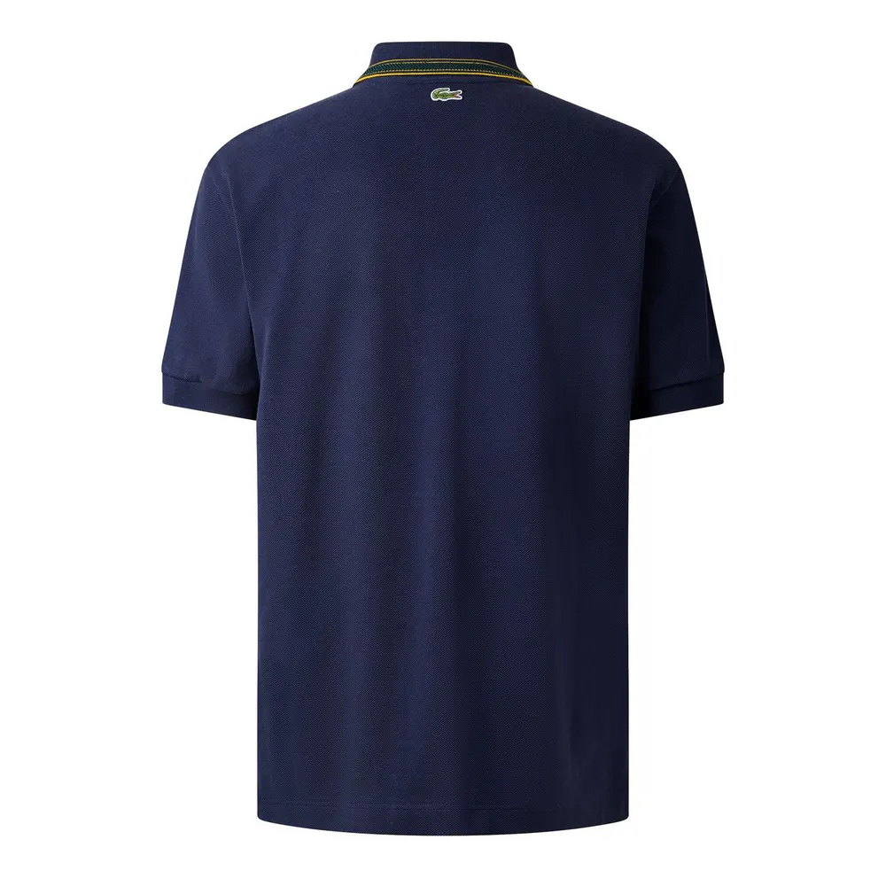 Lacoste Men's Tipped Cotton Short-Sleeve Polo Shirt detail 2