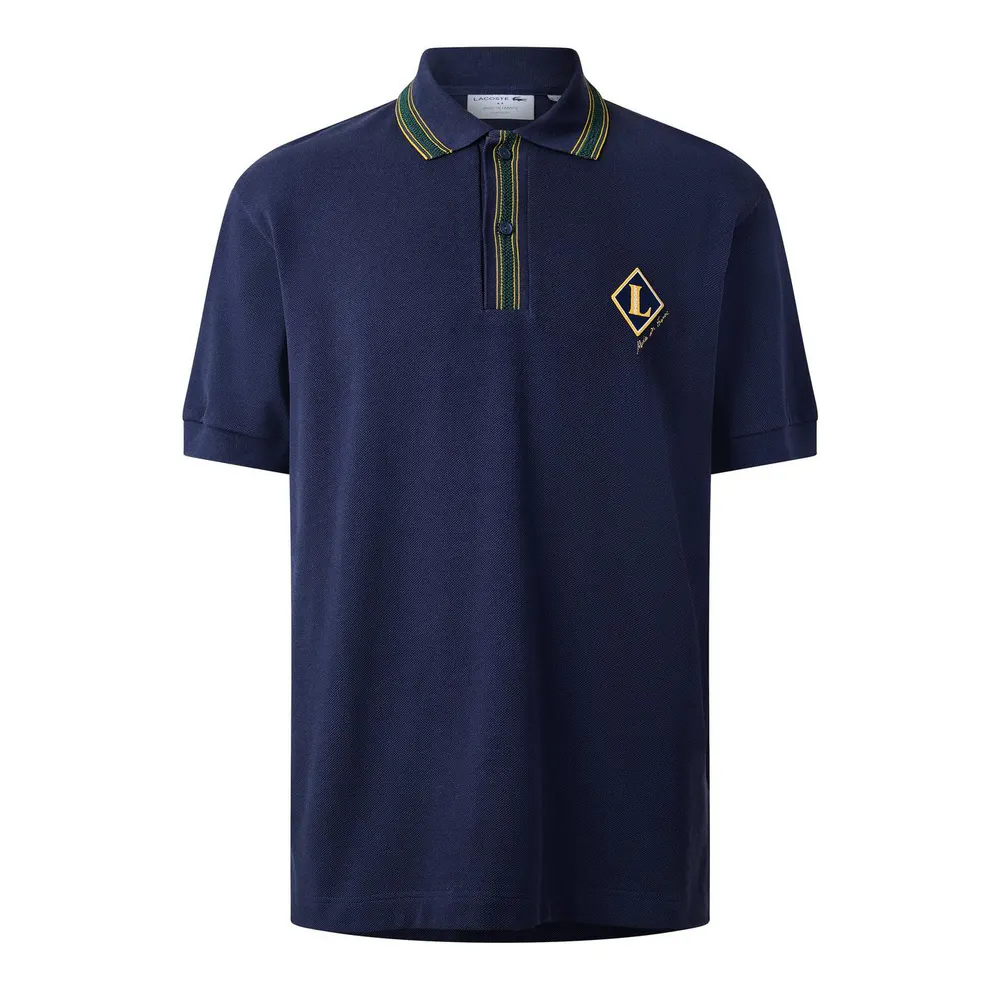 Lacoste Men's Tipped Cotton Short-Sleeve Polo Shirt