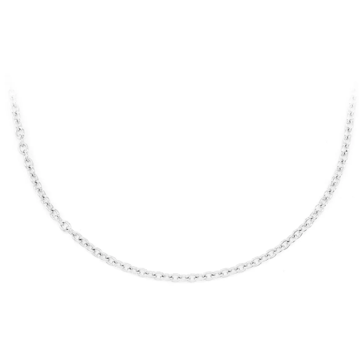 For Him Rolo Gold Chain in 2mm / White Gold / 22" – Chain