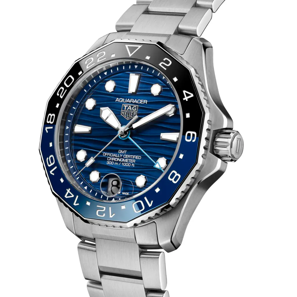 TAG Heuer Aquaracer Professional 300 GMT 42mm Mens Watch Blue in Blue, additional product view 2