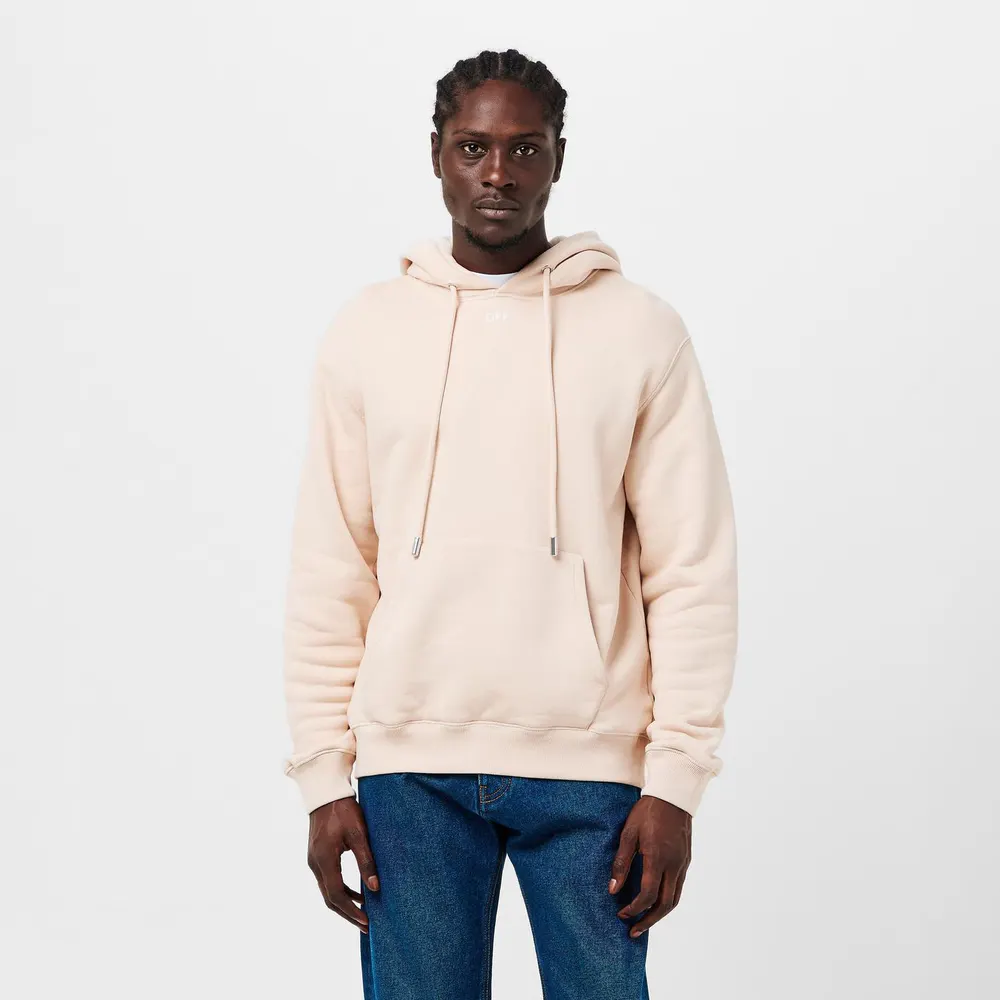 Off White Men's Brick Arrows Jersey Fleece Long Sleeve Slim Fit Hoodie detail 3
