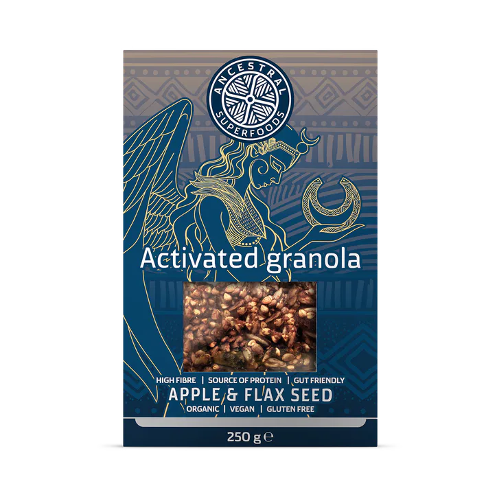 Ancestral Superfoods ACTIVATED GRANOLA - APPLE & FLAX SEED – Food & Drink > Breakfast Cereals > Granola