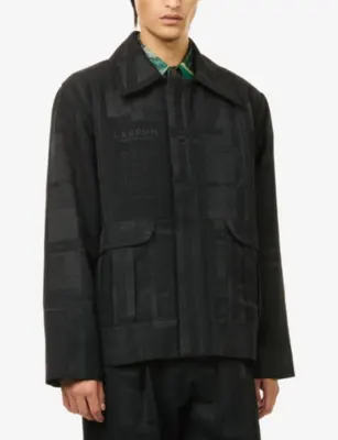 LABRUM LONDON Passport Cotton-Blend Jacket in BLACK, additional product view 3