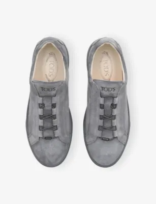 TODS Cassetta Suede Trainers - EUR 41 / 7 UK MEN in GREY, additional product view 2