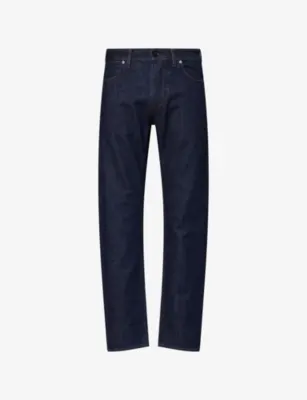 STONE ISLAND Logo-Patch Straight-Leg Denim Jeans