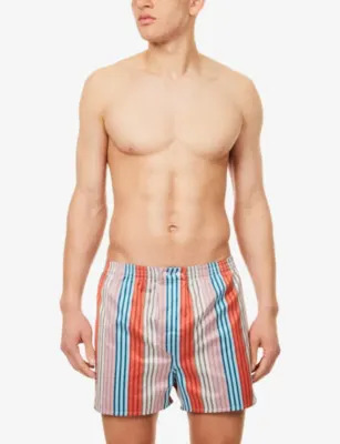DEREK ROSE Wellington Classic-Fit Cotton Boxer Shorts detail 2