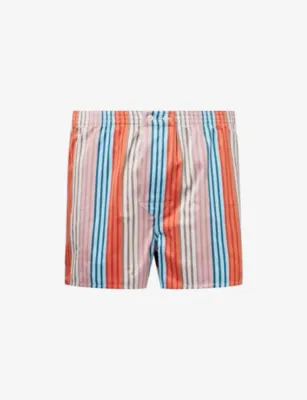 DEREK ROSE Wellington Classic-Fit Cotton Boxer Shorts