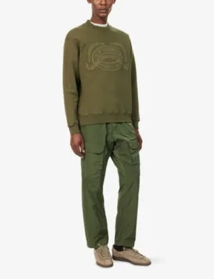 CP COMPANY Logo-Embroidered Cotton Sweatshirt detail 2