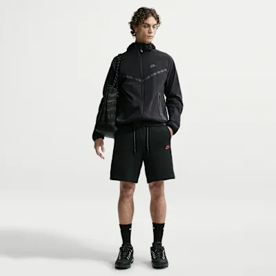 Nike Tech Men's Fleece Shorts - Black/Tough Red in Black/Tough Red – Nike men's and unisex