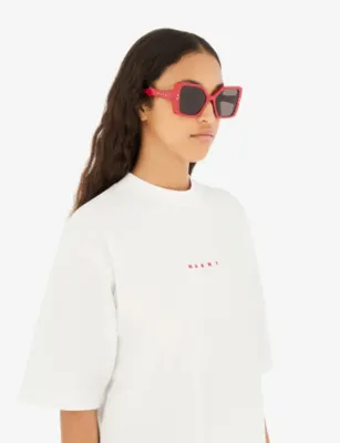 RETROSUPERFUTURE X Marni Nimrela Square-Frame Acetate Sunglasses detail 3