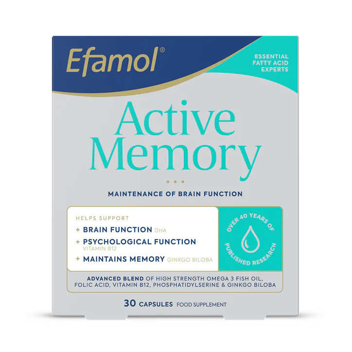 Efamol Active Memory - 30 Capsules – Vitamins & Supplements > Condition > Brain & Memory Support