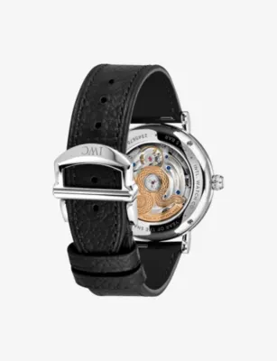 IWC Portofino Moon Phase Year of the Snake Stainless-Steel And Leather Automatic Watch 37mm detail 3
