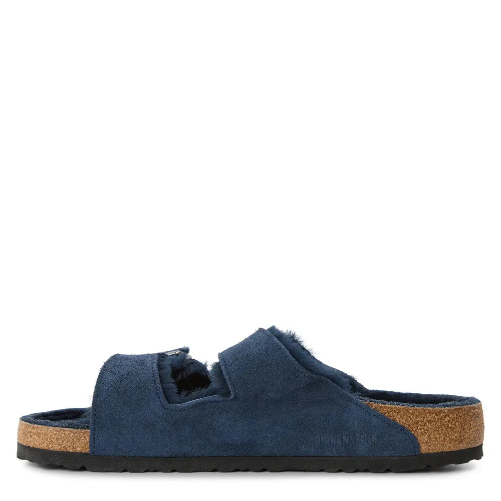 Birkenstock Bstk Arizona Shearling 64 in New Navy LAF, additional product view 2