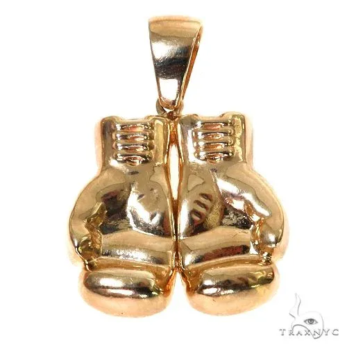 RINA - For Him FACTORY 14K Gold Boxing Gloves Pendant 67593 in Rose Gold – Pendant