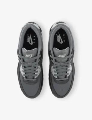 For Him Air Max 90 Leather And Mesh Trainers - 10 in SMOKE GREY PHOTON DUST B, additional product view 2