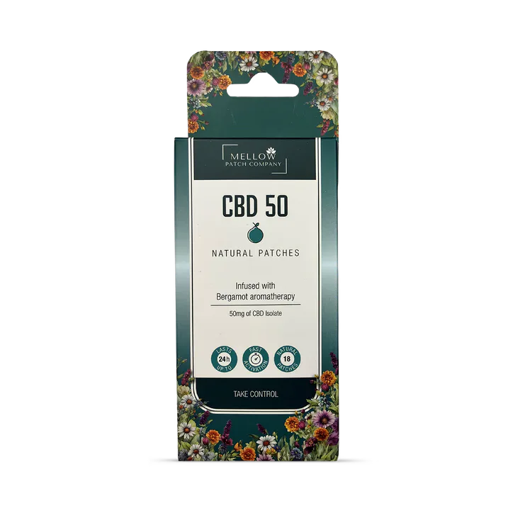 Mellow Patch Company Mellow Patch Natural Topical Patch 18 Piece CBD 50 – CBD