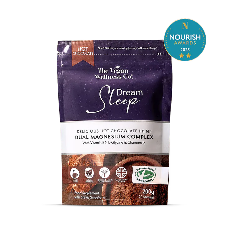 The Vegan Wellness Co. Dream Sleep Set Hot Chocolate Dual Magnesium Complex 200g