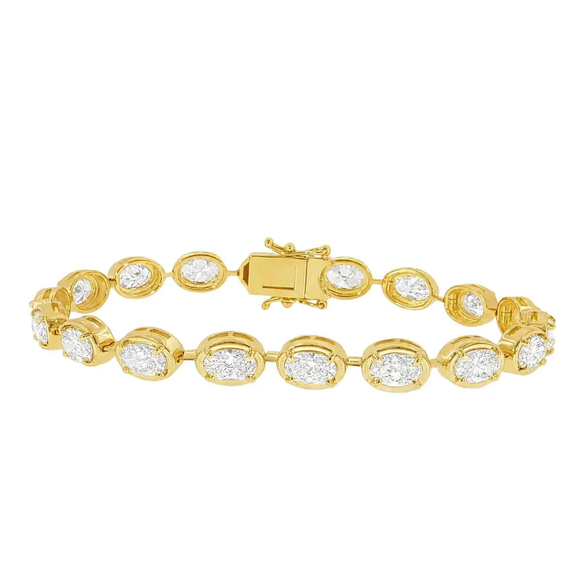 AHMED - MOON JEWELRY Luxe Oval Tennis Bracelet 71383 in Rose Gold – Bracelet