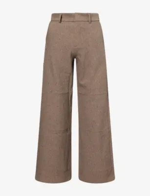 BASKETCASE Dagger Wide-Leg Woven Trousers