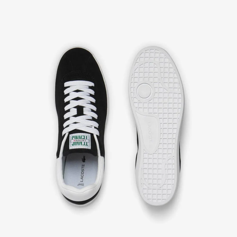 Lacoste Base Shot Suede in Black/White, additional product view 2