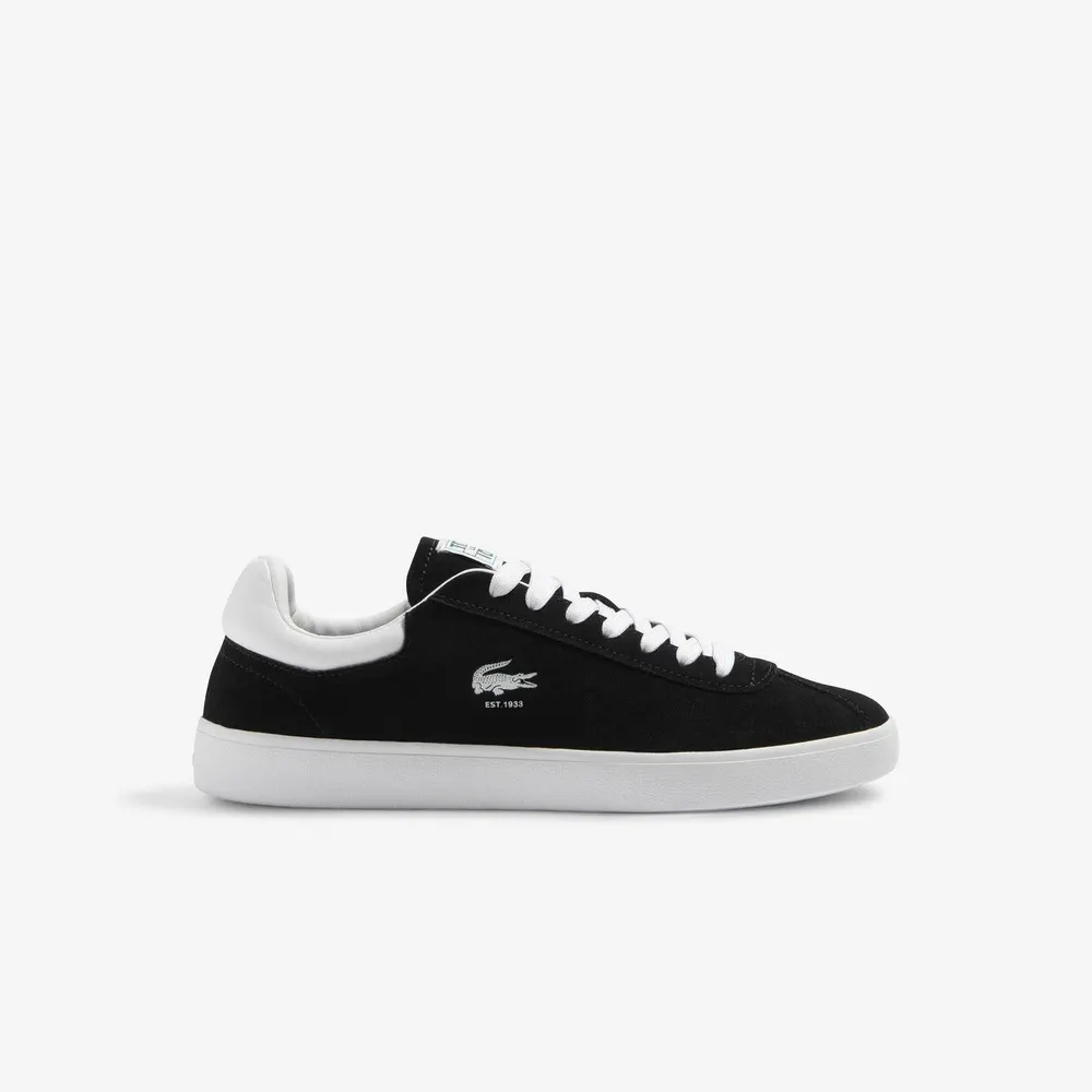 Lacoste Base Shot Suede in Black/White – Footwear