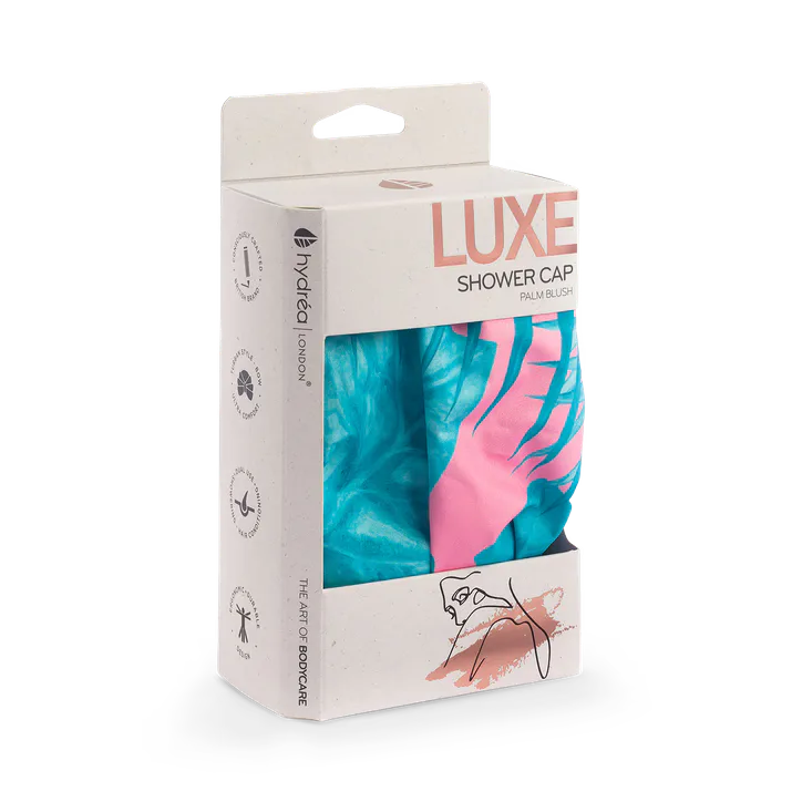 Hydréa London Luxury Palm Blush Shower Cap, additional product view 2