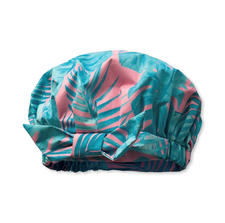 Hydréa London Luxury Palm Blush Shower Cap