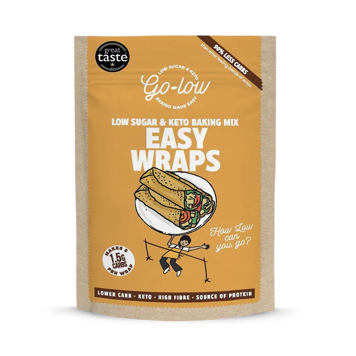 Go Low Baking Go Low Easy Wrap Mix - Low sugar & Keto, Gluten free 166g